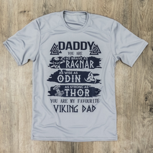 RUGEVIT ФУТБОЛКА YOU ARE MY FAVOURITE VIKING DAD COOLMAX GREY